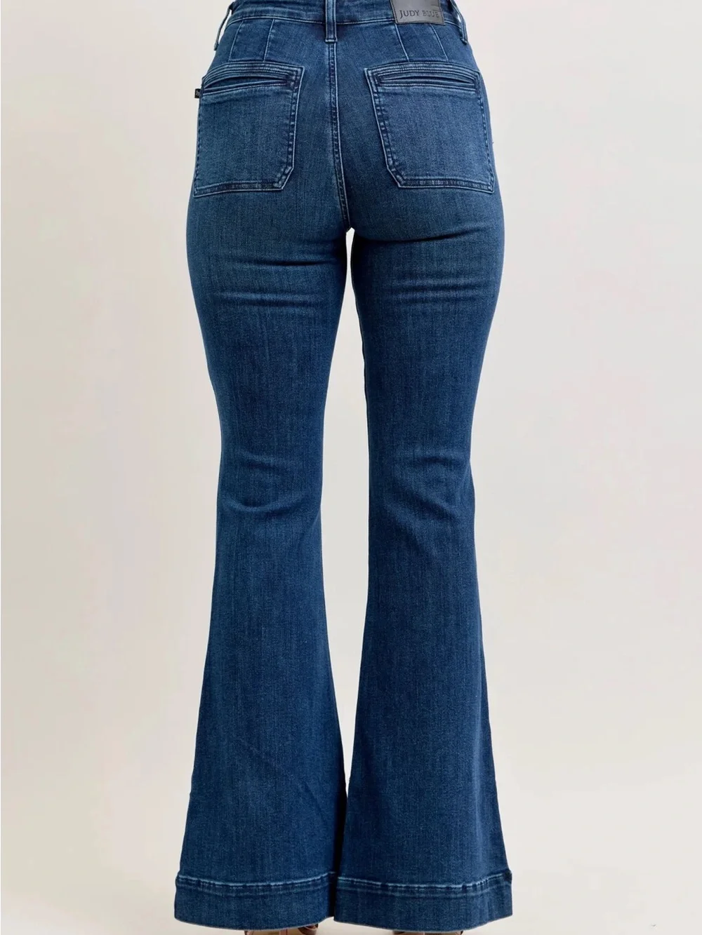 Judy Blue Dark Blue Bootcut Flare Jeans